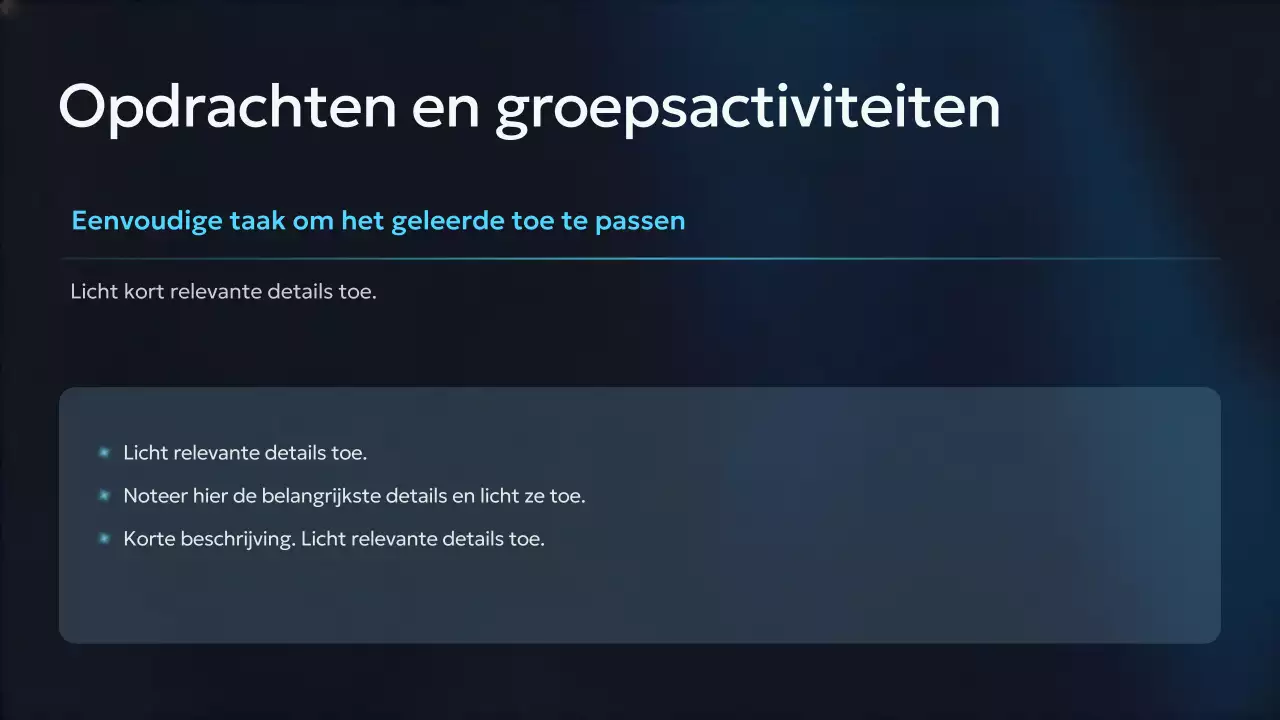 Presentatie van de Blue Modern AI-cursus