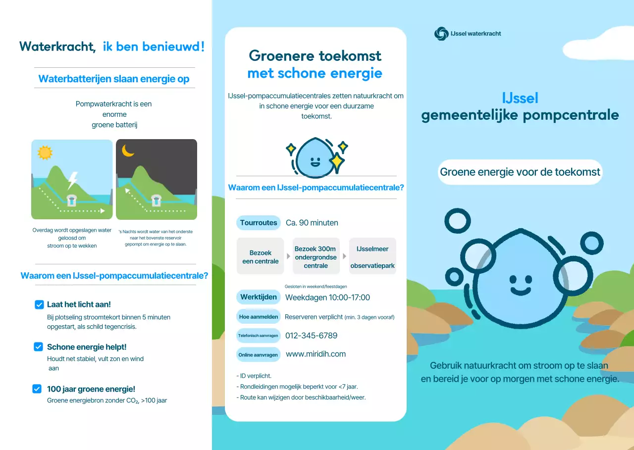 Sky blue clean energy promotion