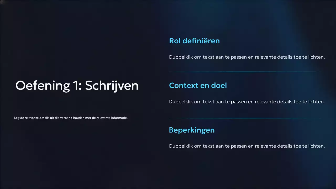Presentatie van de Blue Modern AI-cursus