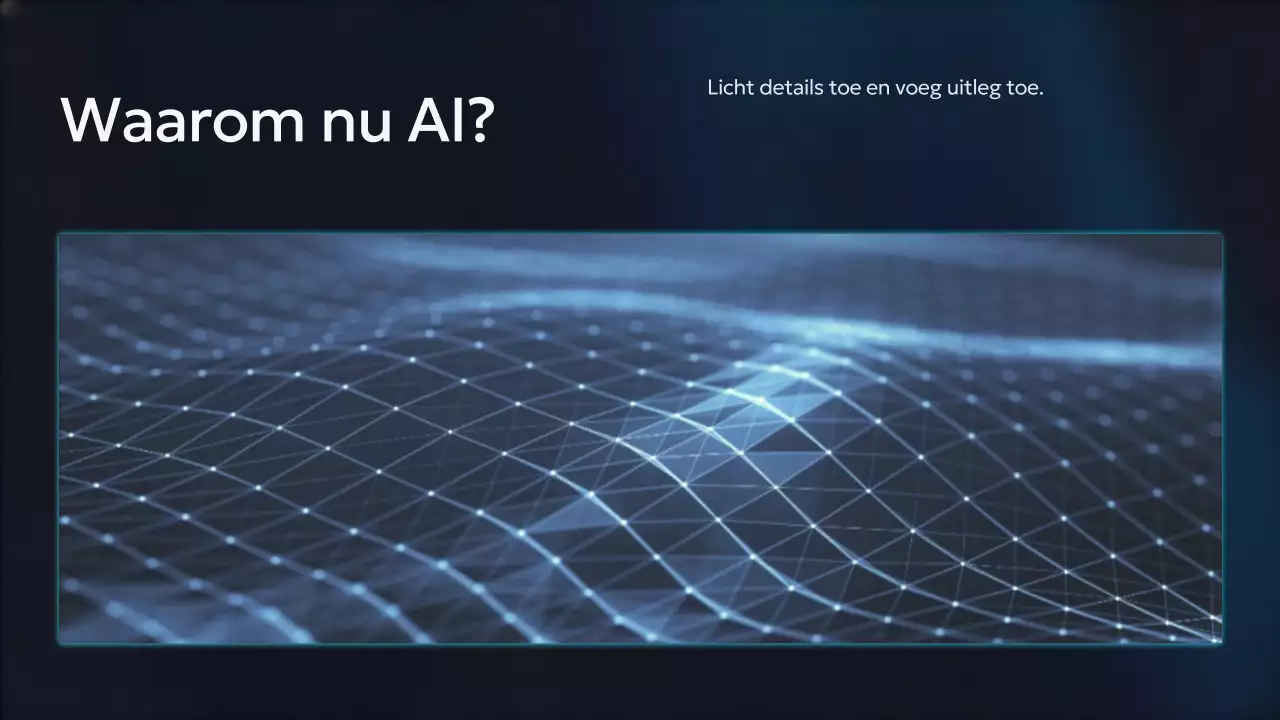 Presentatie van de Blue Modern AI-cursus