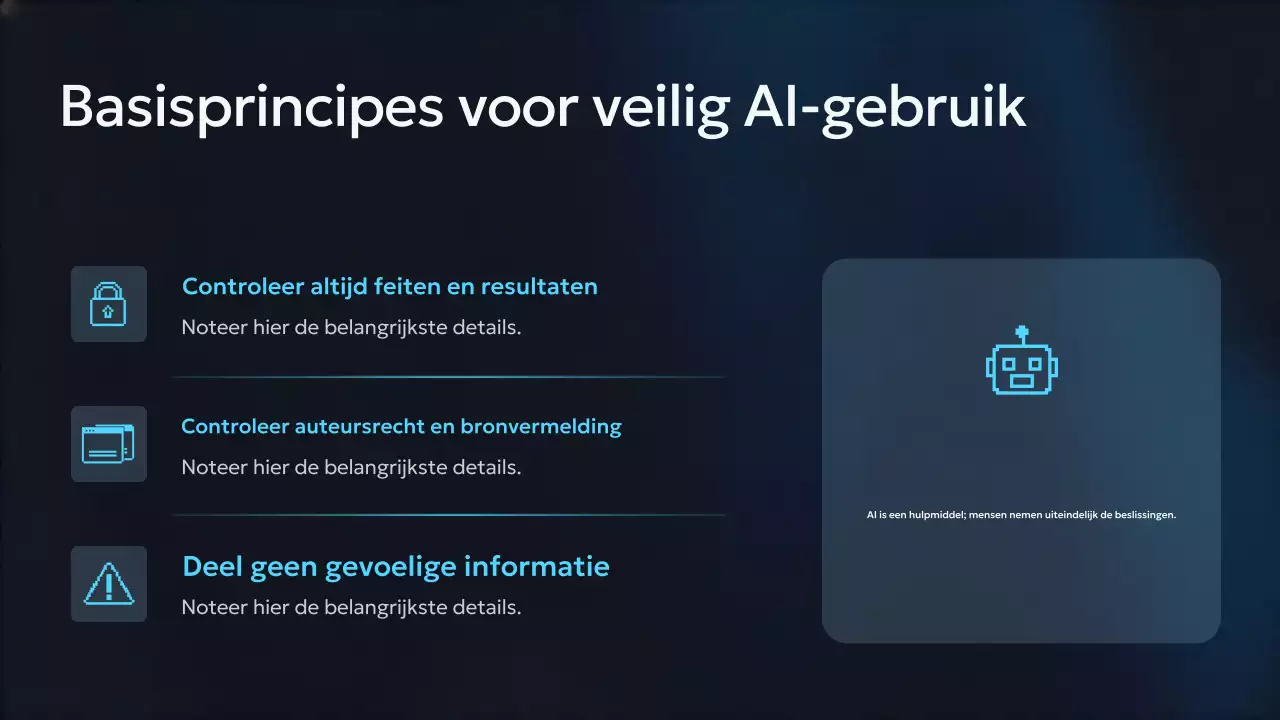 Presentatie van de Blue Modern AI-cursus