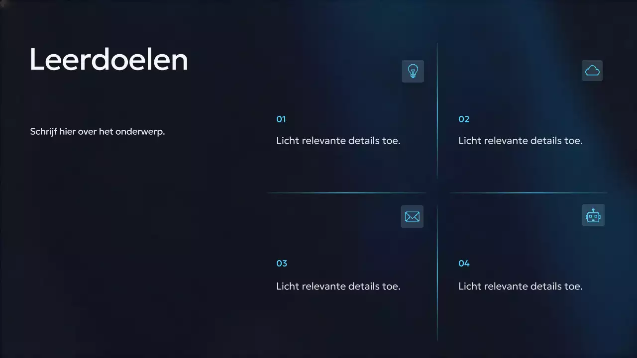 Presentatie van de Blue Modern AI-cursus