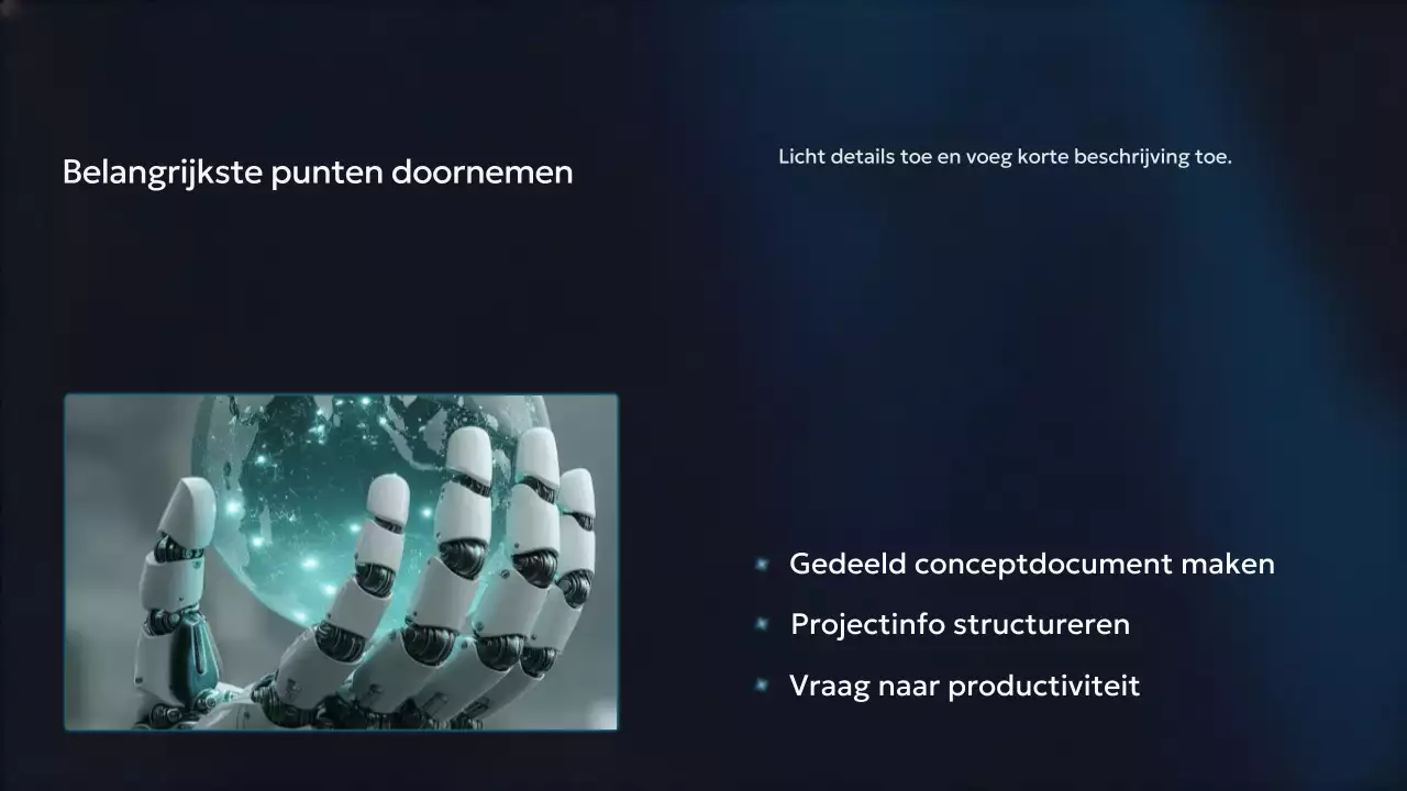 Presentatie van de Blue Modern AI-cursus