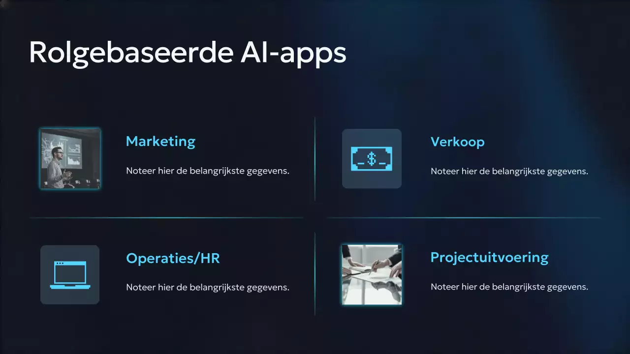 Presentatie van de Blue Modern AI-cursus