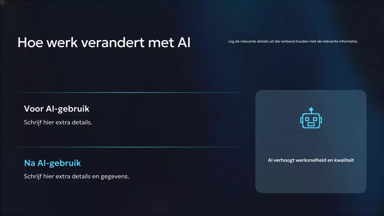 Presentatie van de Blue Modern AI-cursus
