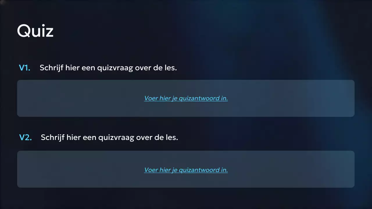 Presentatie van de Blue Modern AI-cursus