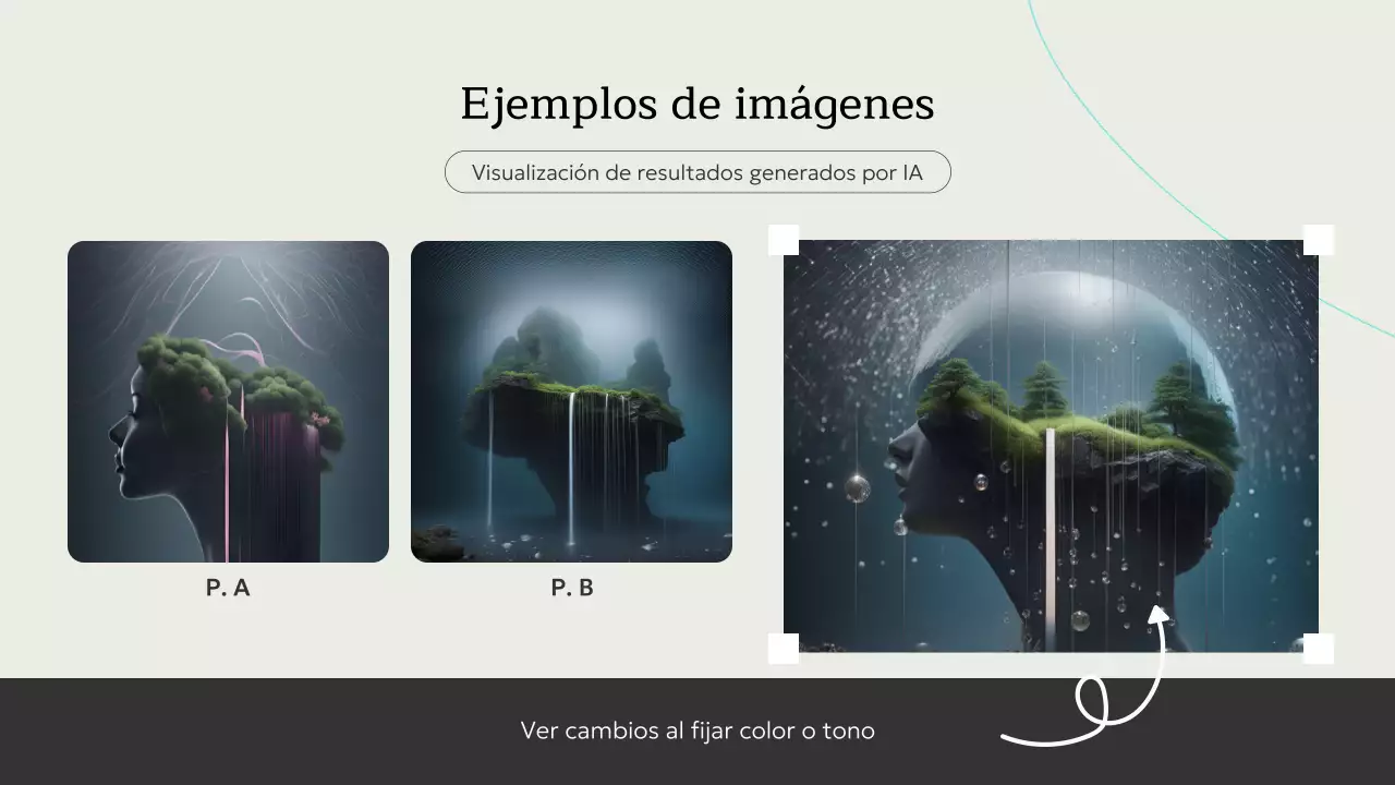 Invitación al curso de IA minimalista en beige. Presentación.