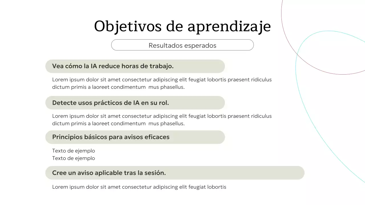 Invitación al curso de IA minimalista en beige. Presentación.