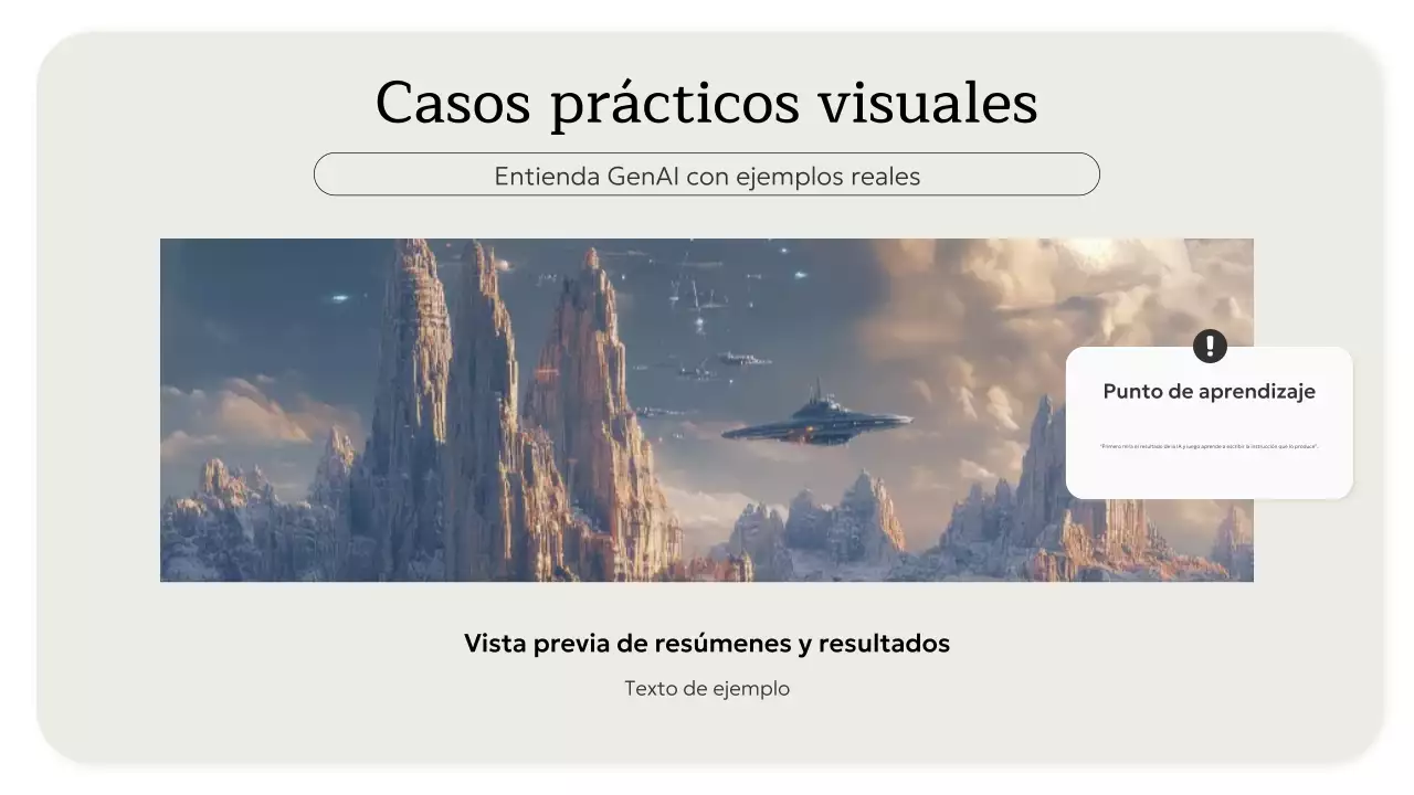 Invitación al curso de IA minimalista en beige. Presentación.