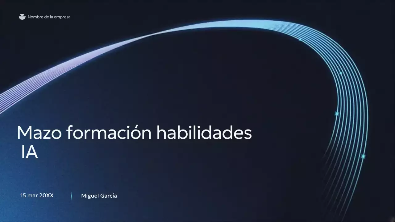 Presentación del curso Blue Modern AI