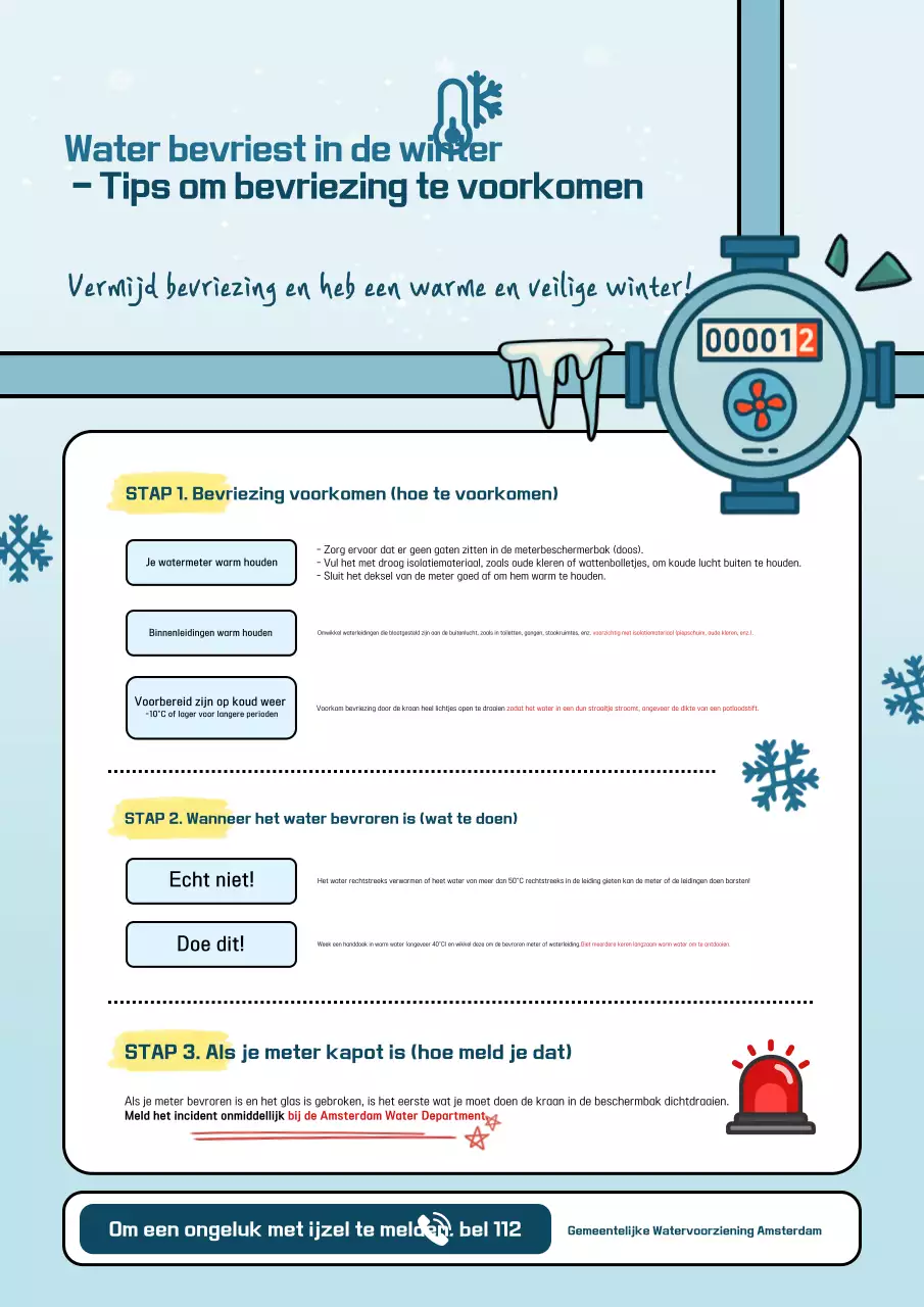 Hemelsblauwe eenvoudige veiligheidsrichtlijnen