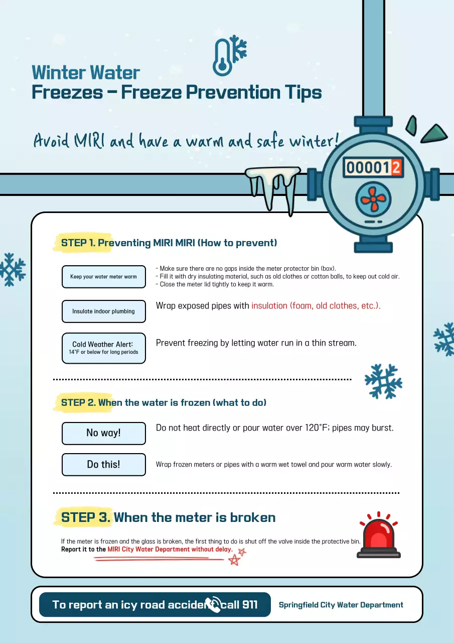 Sky Blue Simple Safety Guidelines