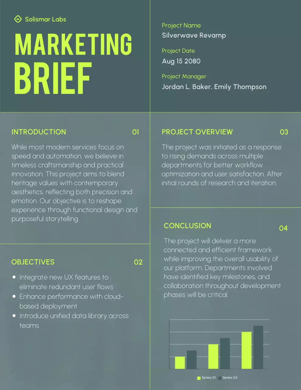 Grey Modern Project Document Letter