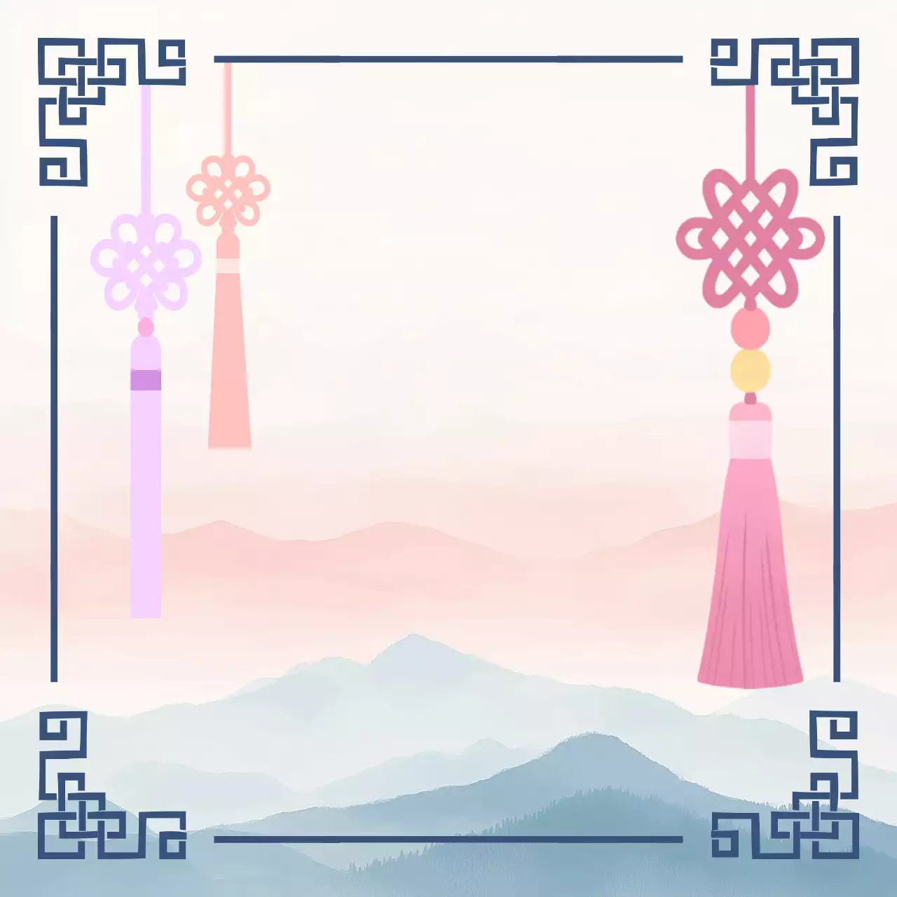 연보라 전통 노리개 포토프레임