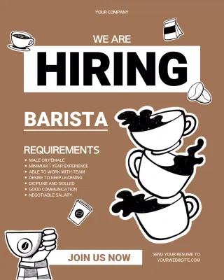 Lowongan Kerja Barista Modern Brown