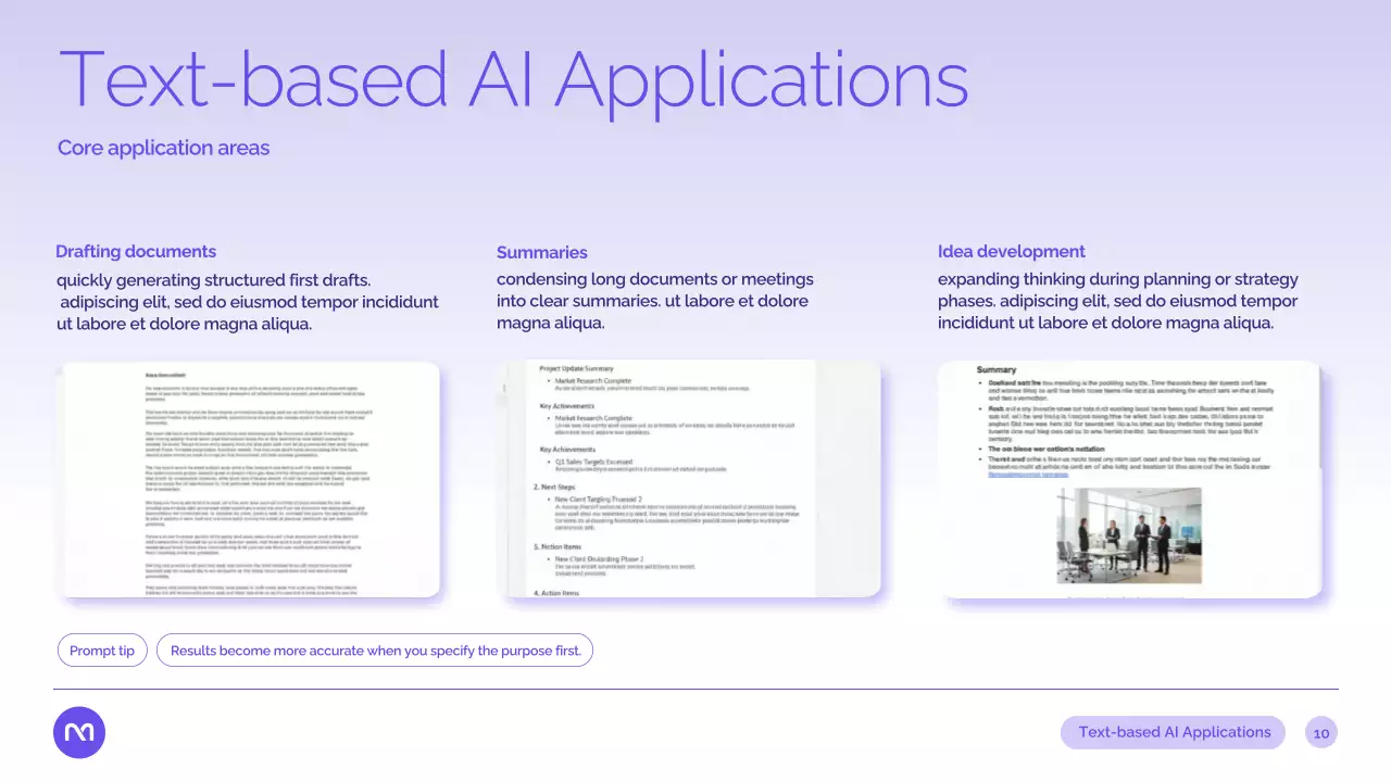 보라색 현대 AI 강좌 발표