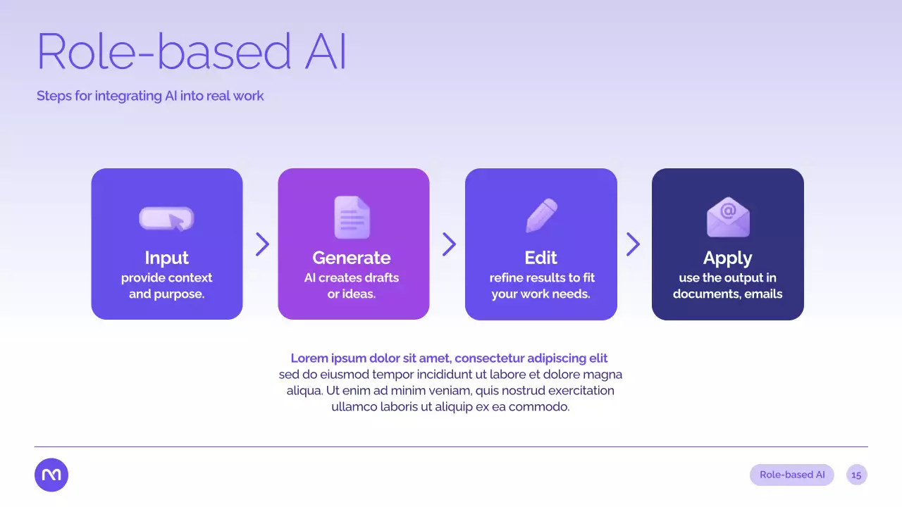 보라색 현대 AI 강좌 발표