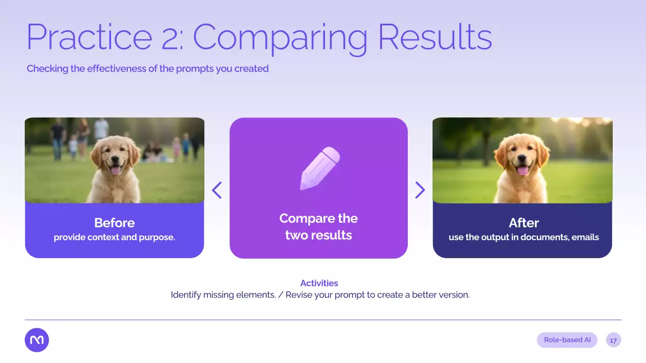 보라색 현대 AI 강좌 발표