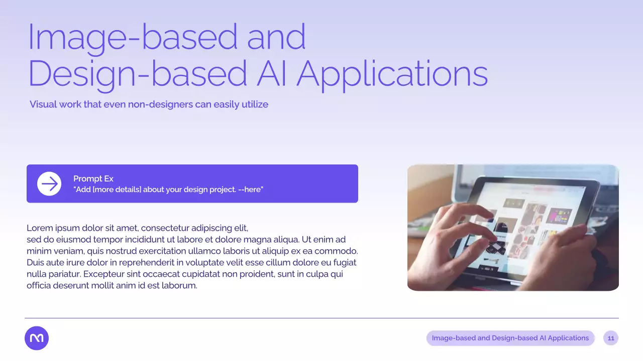보라색 현대 AI 강좌 발표