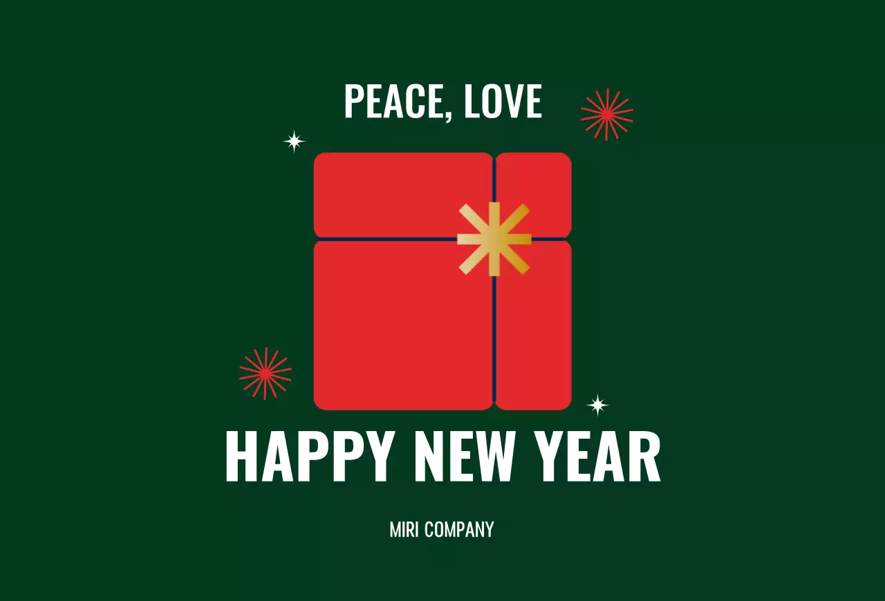 초록 심플 크리스마스 기념