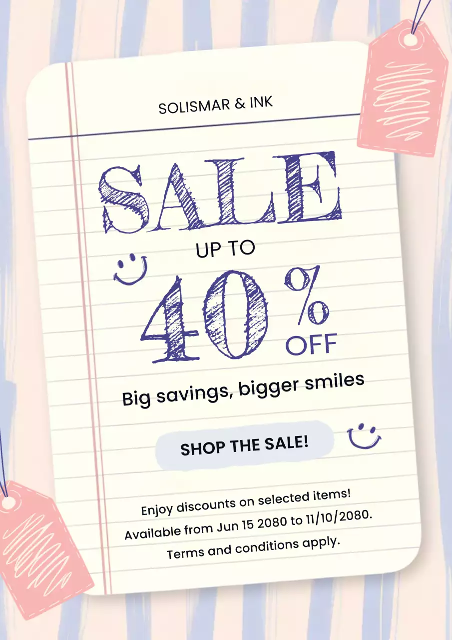 Vintage Sale Promotion Poster