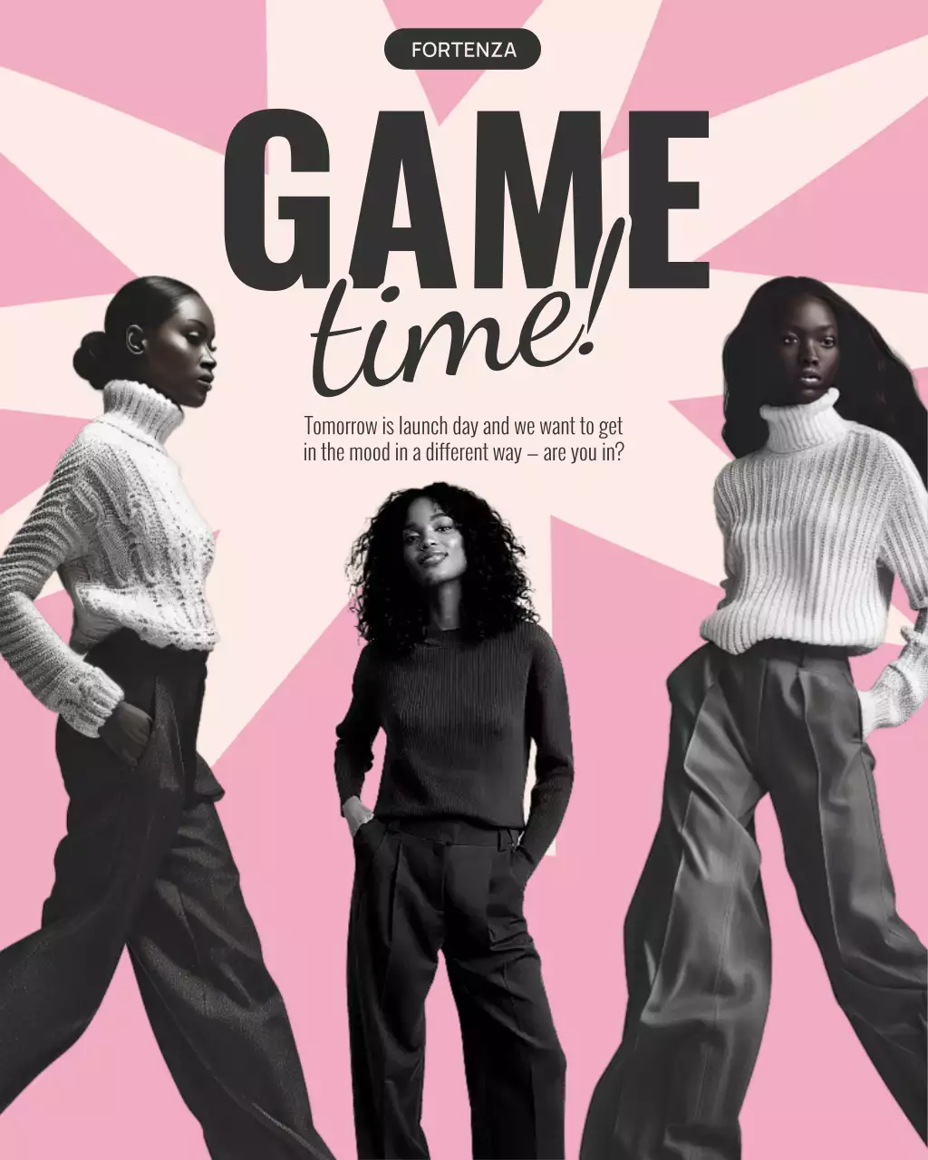 Pink Trendy Fashion Promotion Instagram Post