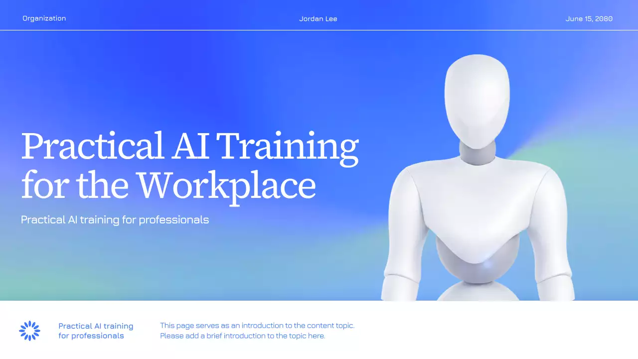 블루 모던 AI 강좌 발표