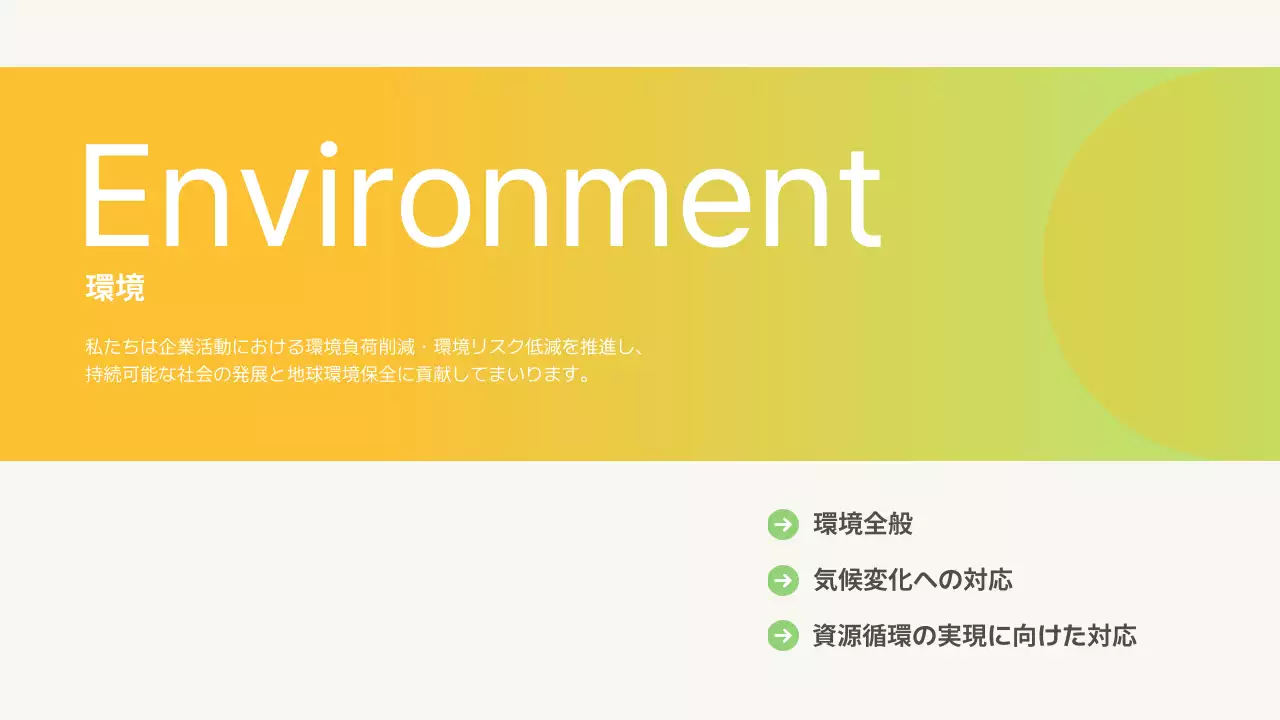カラフル モダン 環境 報告書