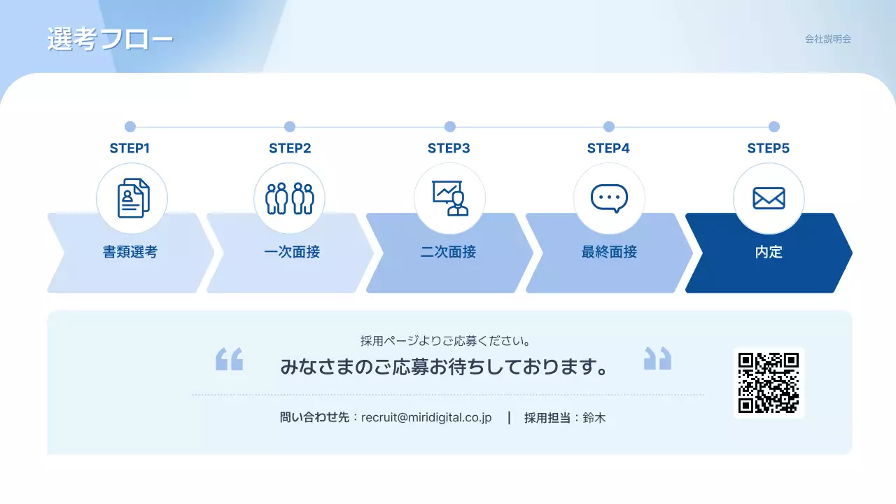 水色 シンプル 企業 資料