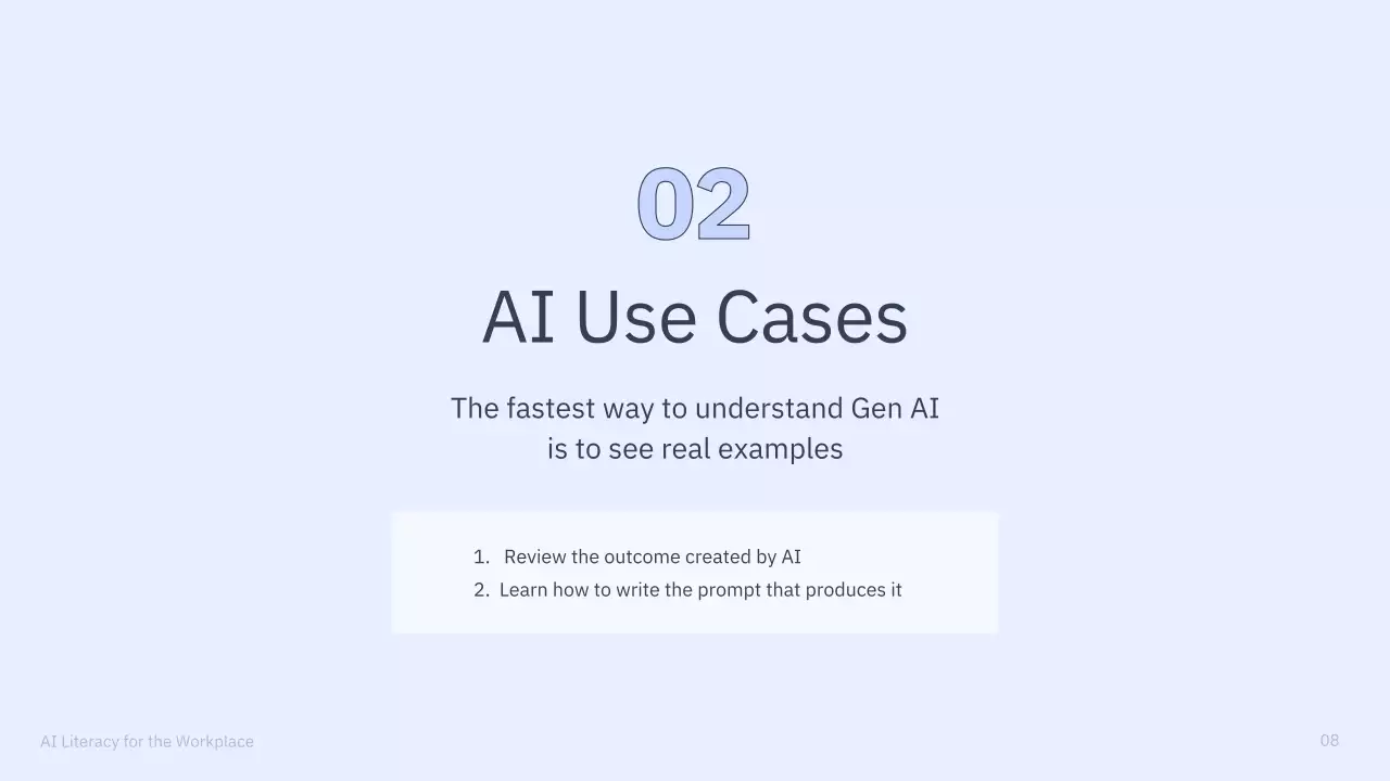 Presentasi Kursus AI Sederhana Berwarna Biru dan Abu-abu