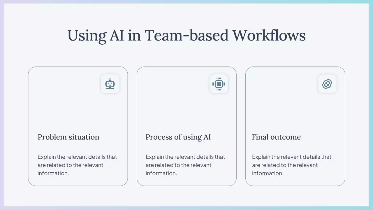 Presentasi Kursus AI Sederhana Biru