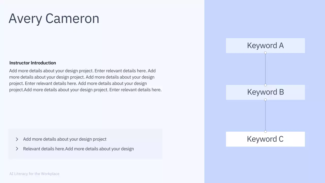 Presentasi Kursus AI Sederhana Berwarna Biru dan Abu-abu
