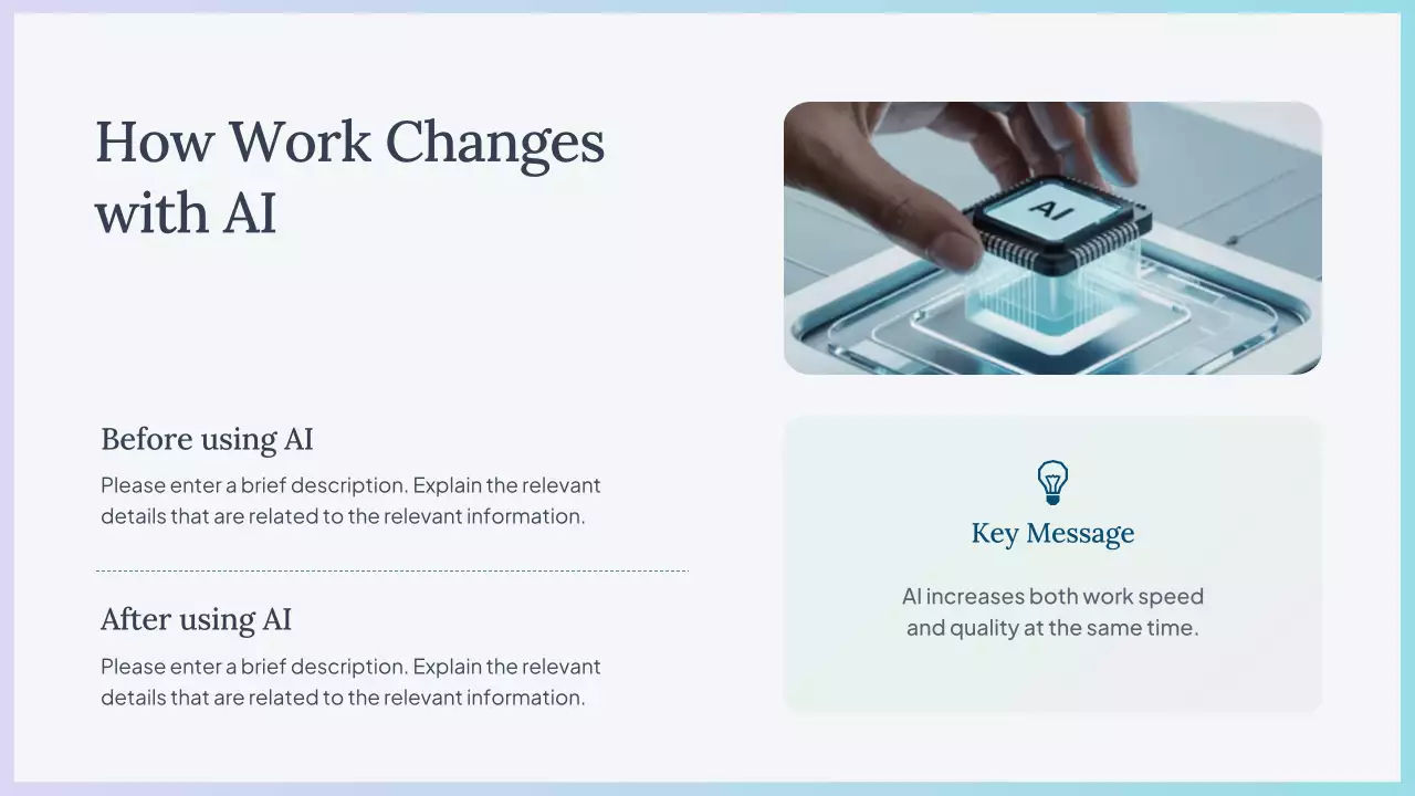Presentasi Kursus AI Sederhana Biru