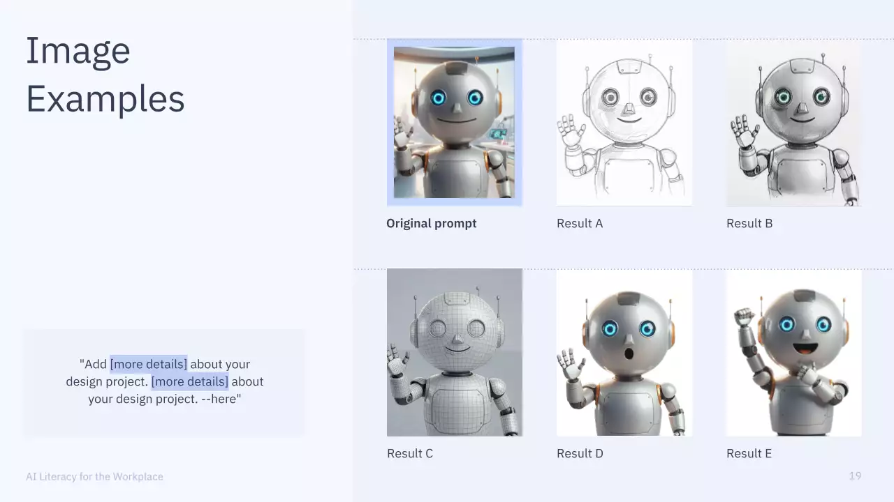 Presentasi Kursus AI Sederhana Berwarna Biru dan Abu-abu