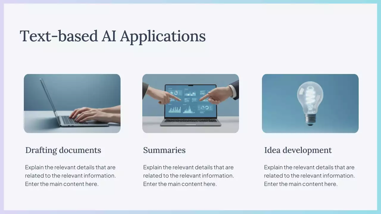 Presentasi Kursus AI Sederhana Biru