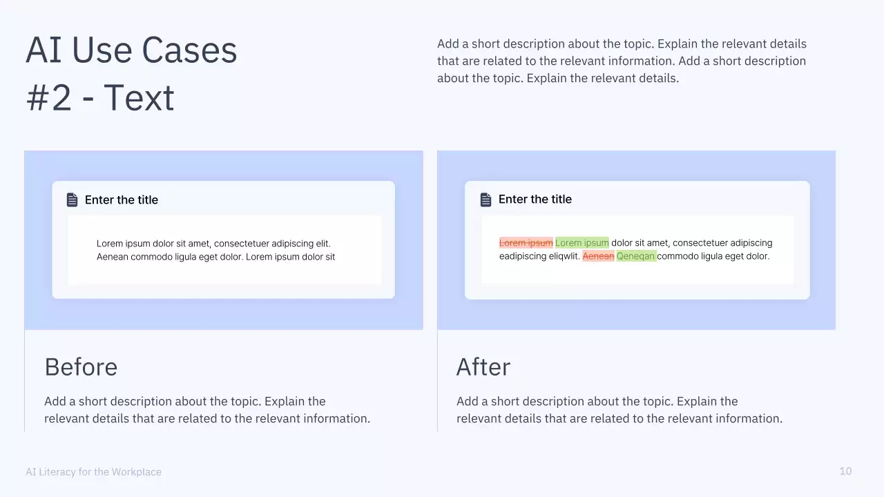 Presentasi Kursus AI Sederhana Berwarna Biru dan Abu-abu
