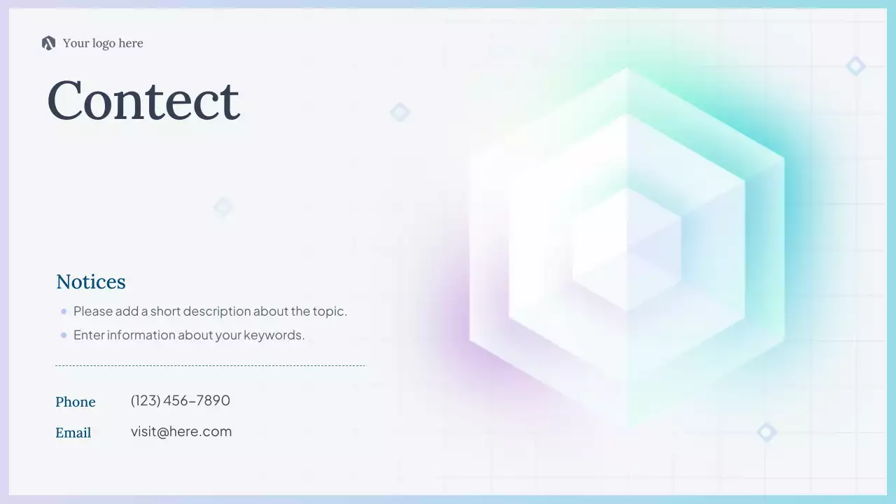 Presentasi Kursus AI Sederhana Biru