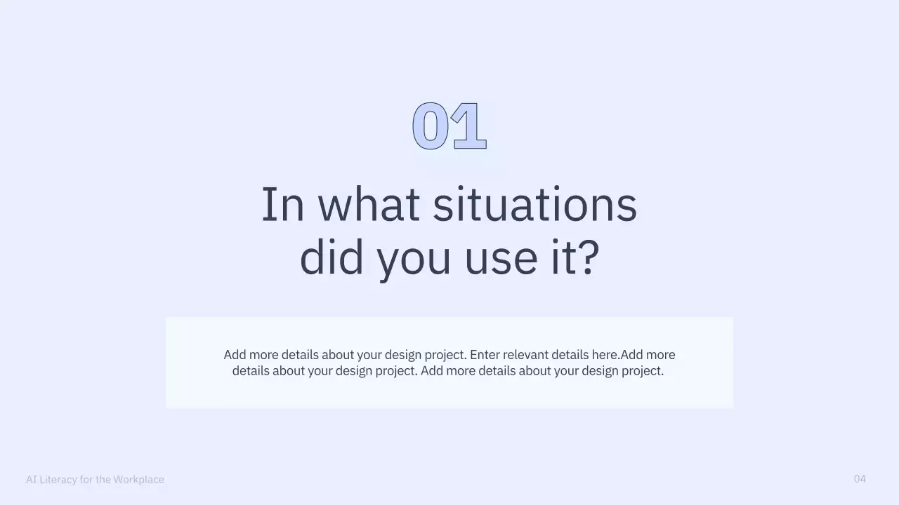 Presentasi Kursus AI Sederhana Berwarna Biru dan Abu-abu