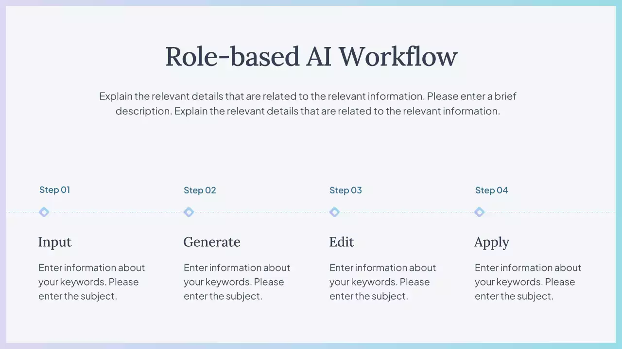 Presentasi Kursus AI Sederhana Biru