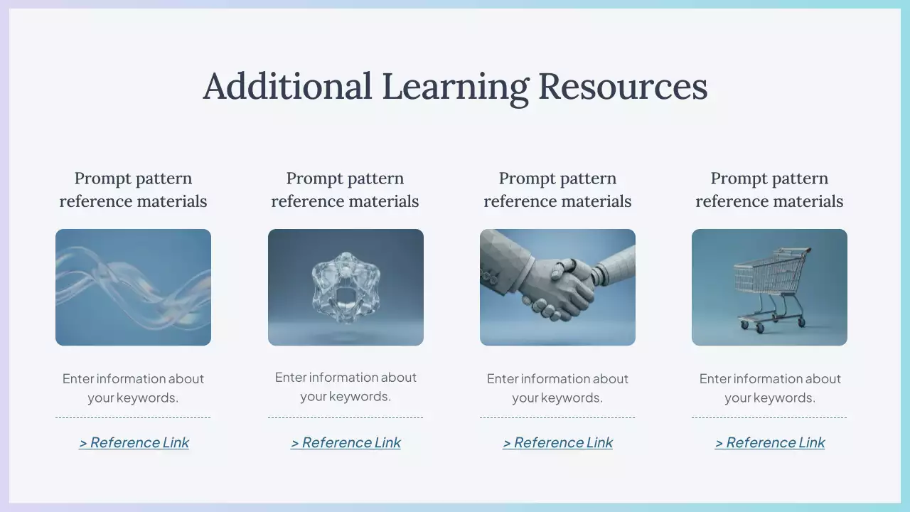 Presentasi Kursus AI Sederhana Biru