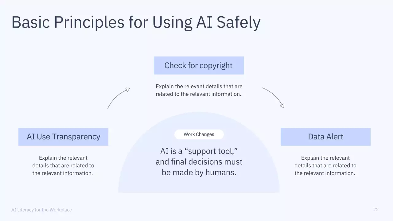 Presentasi Kursus AI Sederhana Berwarna Biru dan Abu-abu
