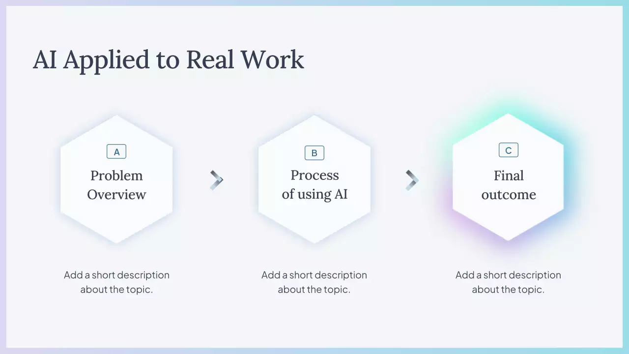 Presentasi Kursus AI Sederhana Biru