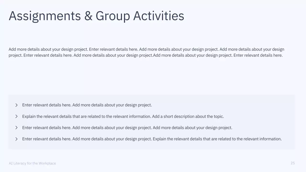 Presentasi Kursus AI Sederhana Berwarna Biru dan Abu-abu