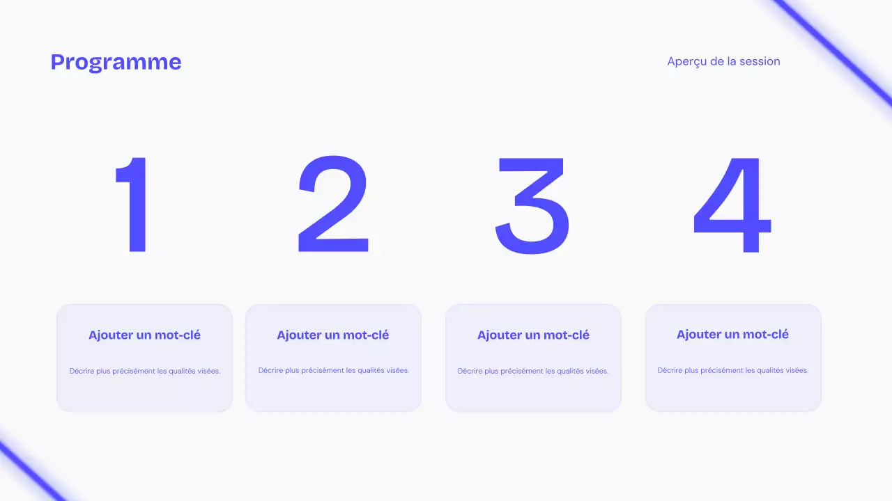 Conférence sur l'IA moderne bleue