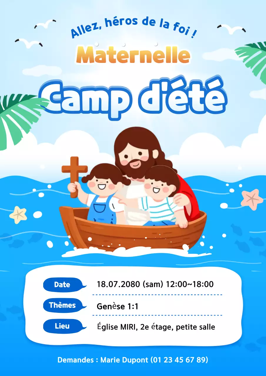 Guide du camp d'été Sky Blue Baby