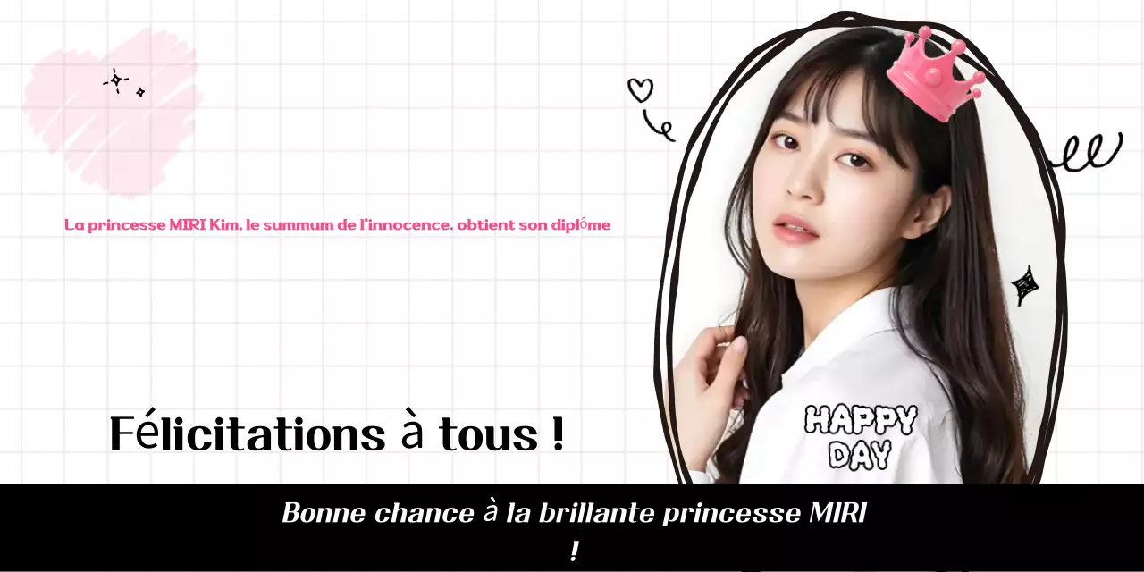 Bébé rose, clameur de remise de diplôme