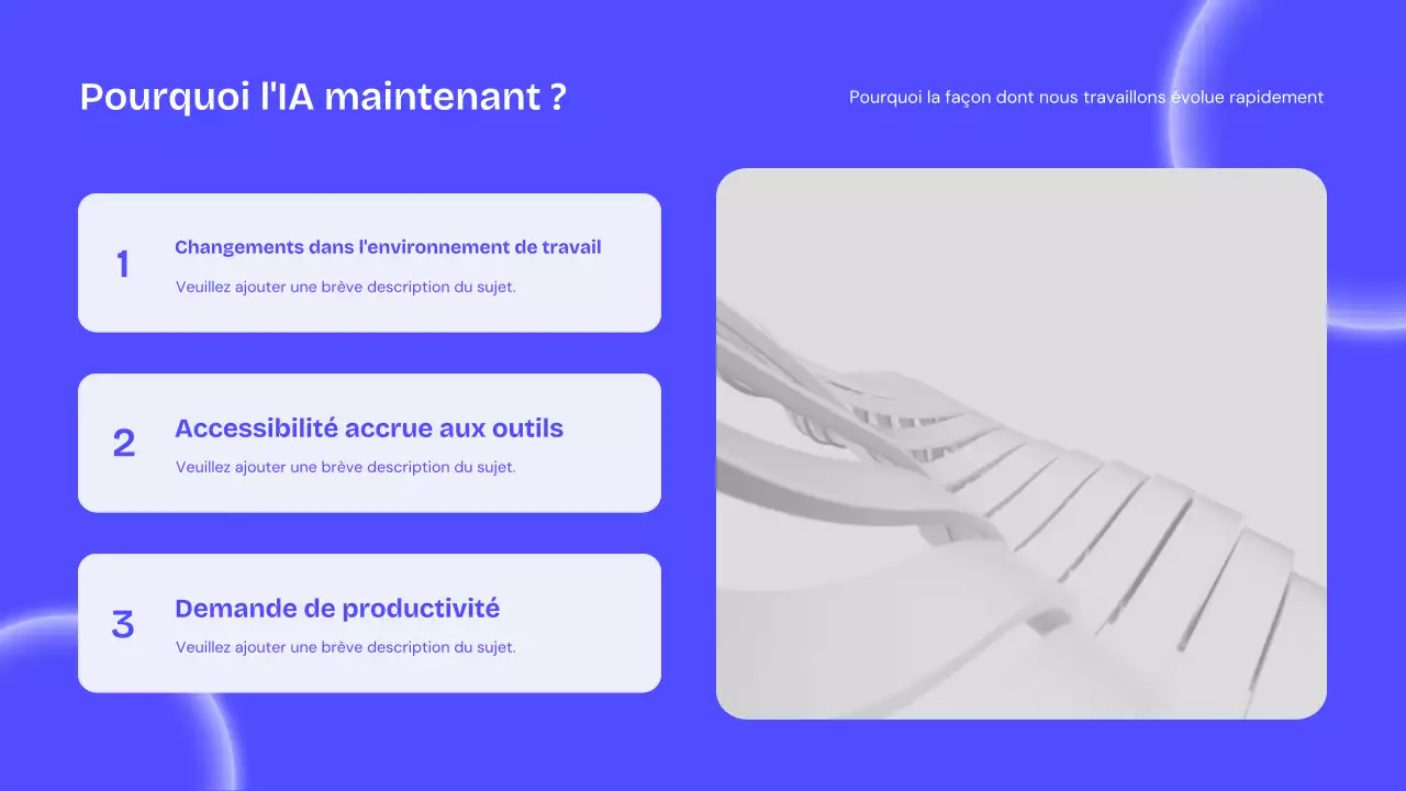 Conférence sur l'IA moderne bleue