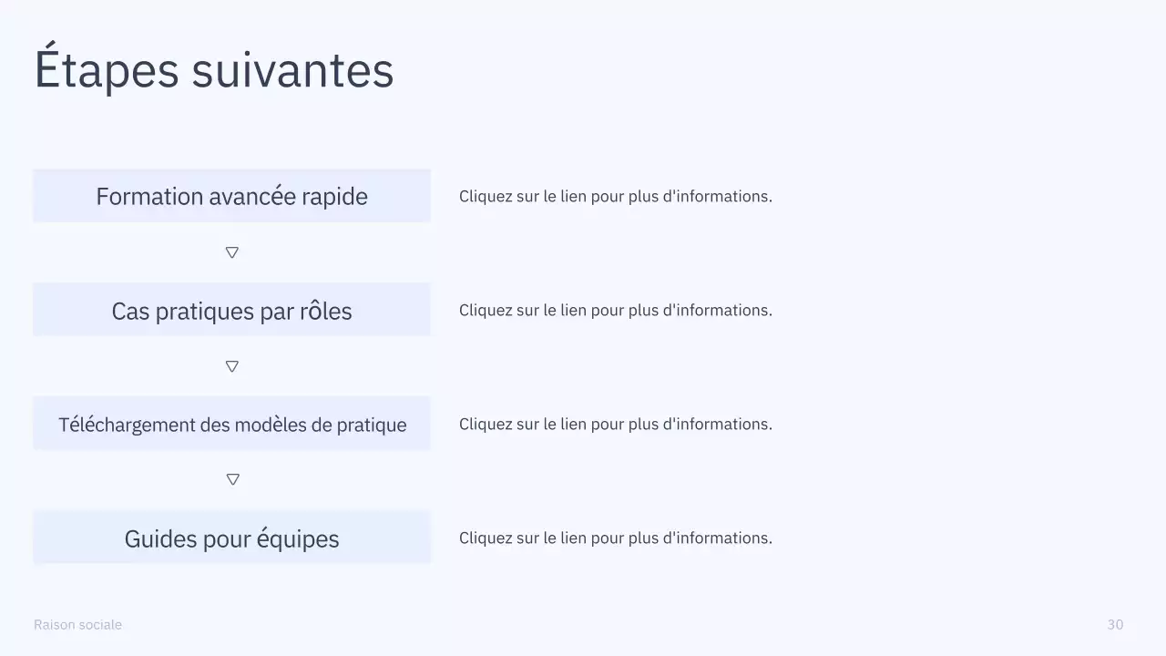 Présentation du cours d'IA simple en bleu et gris