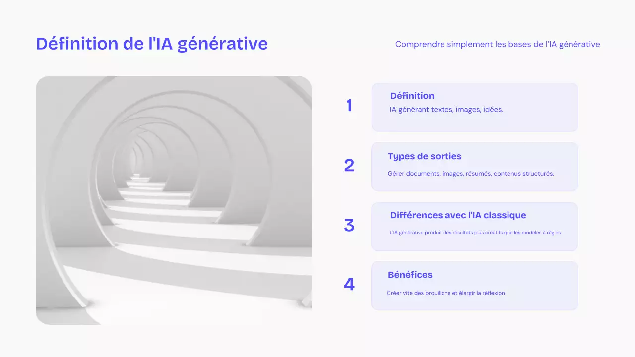 Conférence sur l'IA moderne bleue