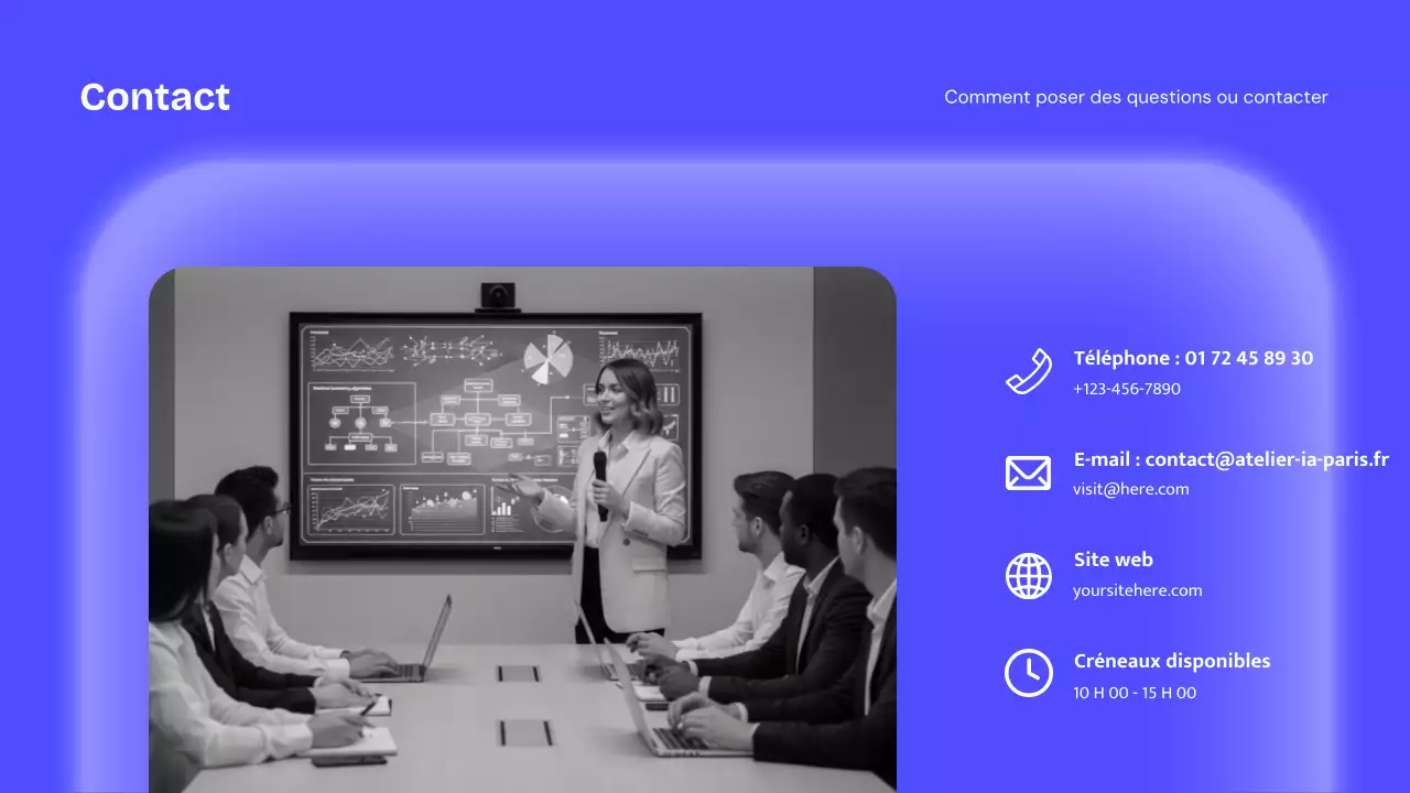 Conférence sur l'IA moderne bleue